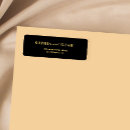 Search for black and gold address stickers Classic