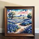 Search for bluebonnets posters Watercolor