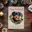 Search for rottweiler christmas cards Happy howlidays