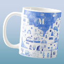 Search for mediterranean island mugs Santorini