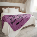 Search for purple halloween blankets Witch