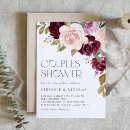 Search for fall couples shower invitations Burgundy