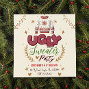 Search for retro ugly sweater christmas invitations Fun