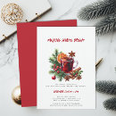 Search for wine christmas invitations Jingle and mingle