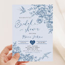 Search for toile bridal shower invitations Vintage floral
