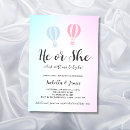 Search for cute gender reveal invitations Blue or pink