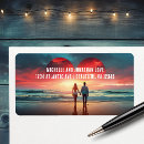 Search for couple in love return address labels Beach
