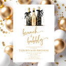 Search for champagne bottle birthday invitations Modern elegant