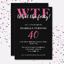 Search for funny 40th birthday invitations Unique