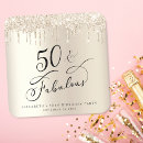 Search for 50th birthday coasters 50 and fabulous