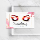 Search for eyebrow business cards Makeup artist
