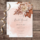 Search for autumn bridal brunch invitations Terracotta