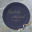 Search for gold and navy blue plates Contemporary
