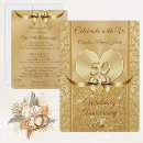 Search for 50th anniversary vow renewal invitations Golden