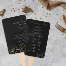 Search for black gold wedding programmes Ceremony