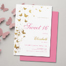 Search for butterfly sweet 16 invitations Simple