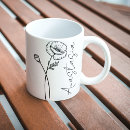 Search for black and white flower mugs Bridesmaid