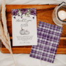 Search for purple flowers thank you cards Elegant