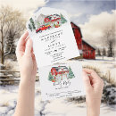 Search for country christmas wedding invitations Winter