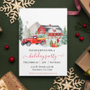 Search for barn christmas invitations Watercolor