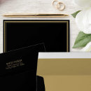 Search for black gold envelopes Initials