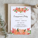 Search for pumpkin engagement party invitations Rustic
