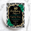 Search for rose gold 40th birthday invitations Flowers