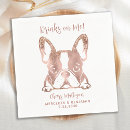 Search for french bulldog napkins Rehearsal dinner
