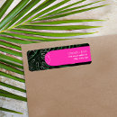 Search for palm leaf return address labels Tropical