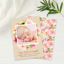 Search for rustic birth announcement cards Pink