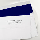 Search for navy blue lined envelopes Return address