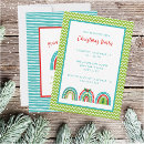 Search for colourful christmas invitations Rainbow