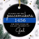 Search for police badge christmas tree decorations Thin blue line