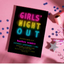 Search for neon nights invitations Girls night out