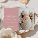 Search for girls pink baptism cards Elegant
