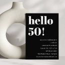 Search for chic 50th birthday invitations Unique