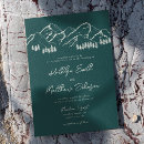 Search for pine green wedding invitations Forest