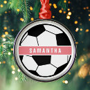 Search for soccer christmas tree decorations Black and white