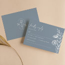 Search for dusty blue rsvp cards Bohemian
