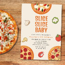 Search for pizza 1st birthday invitations Modern pizza party