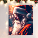 Search for santa portrait art Vintage santa claus