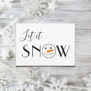 Search for let it snow christmas cards Snowman