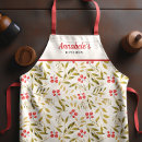Search for red christmas aprons Floral