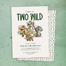 Search for baby boy 2nd birthday invitations Two wild