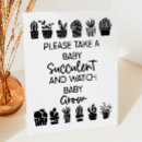 Search for succulent baby shower decor Green