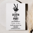 Search for spooky bridal shower invitations Black and white