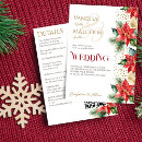 Search for poinsettia wedding invitations Red