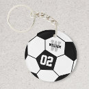 Search for soccer balls key rings Black and white