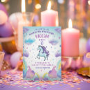 Search for purple unicorn birthday invitations Kids