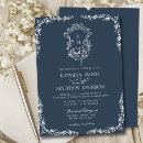 Search for crest wedding invitations Monogram initials